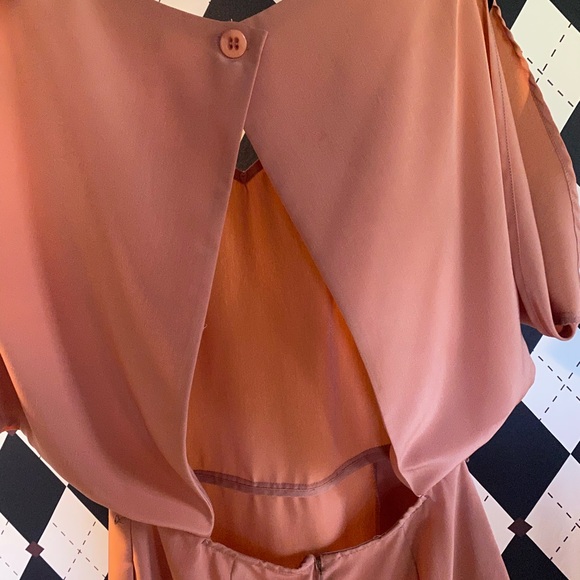 Bcbg generation orange rust mini dress pockets backless chic - Picture 6 of 7